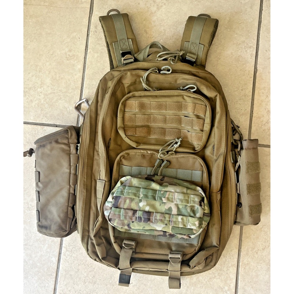 Tactical Series Multicam Molle Assault Pack Rucksack Coyote Brown Camelbak Pouch
